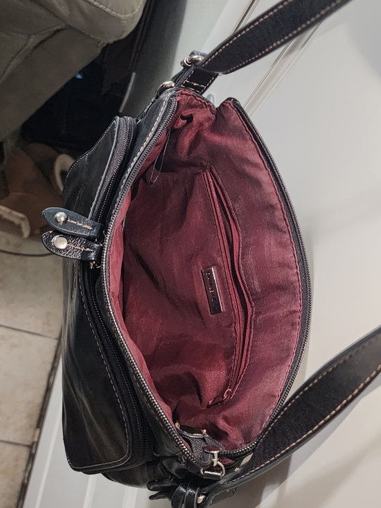 Giani Bernini Leather Organizer Crossbody Black Multi Zip main image 5